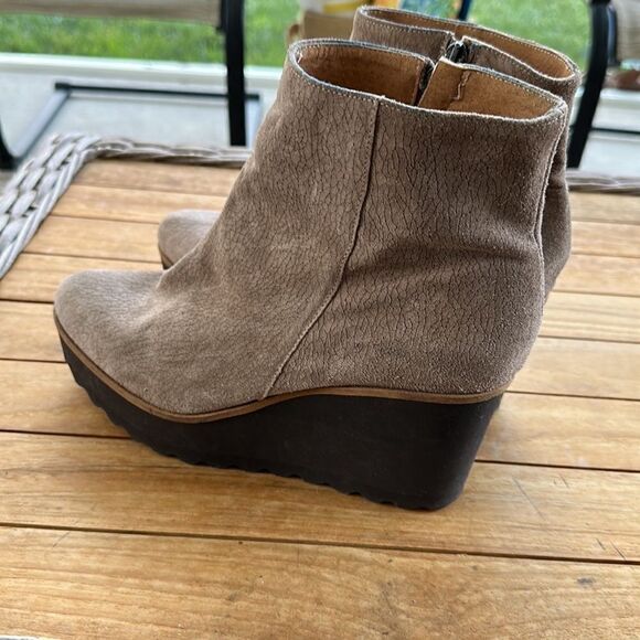 The Shoe Box Suede Wedge Ankle Boots 39 - Picture 3 of 8